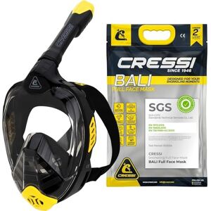 Cressi Bali Vollgesichts-Schnorchelmaske Schnorchelset für Erwachsene CO2 Sicher, Klare Sicht, Trockenventil Taucherbrille 100% Silikon-Passform Tauchermaske S/M Cressi Bali Vollgesichts-Schnorchelmaske Schnorchelset für Erwachsene CO2 Sicher, Klare Sicht, Trockenventil Taucherbrille 100% Silikon-Passform Tauchermaske S/M