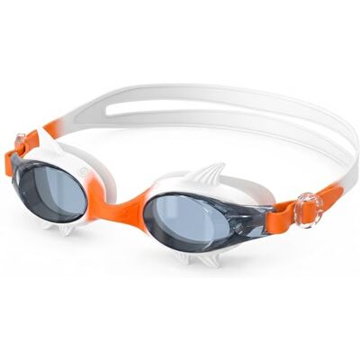 Seaflar Kinder Schwimmbrille Shark Design, 180° HD Weitwinkel Taucherbrille, Anti-Fog & UV-Schutz, Unisex für 3–12 Jahre, WhiteOR Seaflar Kinder Schwimmbrille Shark Design, 180° HD Weitwinkel Taucherbrille, Anti-Fog & UV-Schutz, Unisex für 3–12 Jahre, WhiteOR