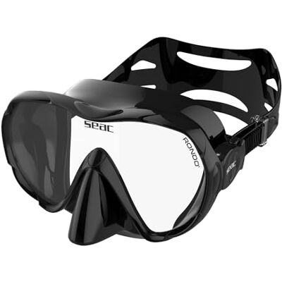 SEAC Rondò Rahmlose Einglas-Silikonmaske zum Tauchen und Schnorcheln oder Combo-Set Maske + Schnorchel Reverse Dry mit Dry-Top-System und Ausblasventil SEAC Rondò Rahmlose Einglas-Silikonmaske zum Tauchen und Schnorcheln oder Combo-Set Maske + Schnorchel Reverse Dry mit Dry-Top-System und Ausblasventil