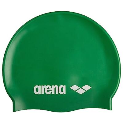 ARENA Klassische Unisex-Badekappe aus weichem Silikon, für Damen und Herren, intensives Training und Rennen, komfortabel, rutschfest, Langhaar, Grün ARENA Klassische Unisex-Badekappe aus weichem Silikon, für Damen und Herren, intensives Training und Rennen, komfortabel, rutschfest, Langhaar, Grün