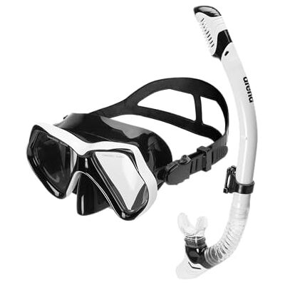 ARENA Set Maske und Schnorchel für Erwachsene, Schnorchelmaske Unisex, Meeresmaske, Schnorchelset mit Anti-Infiltrations-Technologie, Flexibler Schlauch mit Entlüftungsventil, Hypoallergenes Silikon ARENA Set Maske und Schnorchel für Erwachsene, Schnorchelmaske Unisex, Meeresmaske, Schnorchelset mit Anti-Infiltrations-Technologie, Flexibler Schlauch mit Entlüftungsventil, Hypoallergenes Silikon