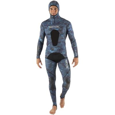 SEAC Blue Moon, Tauchen und Apnoe Rash Guard, zweiteilig, Camouflage Blau SEAC Blue Moon, Tauchen und Apnoe Rash Guard, zweiteilig, Camouflage Blau