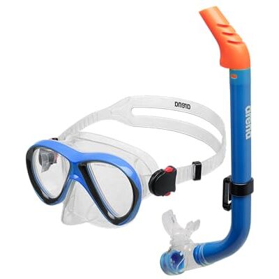 ARENA Set Schnorchelmaske und Schnorchel für Kinder, Schnorchelmaske, Meeresmaske, Schnorchelset für Mädchen mit Anti-Leck-Technologie, Flexibler Schlauch mit Entleerungsventil, Hypoallergenes Silikon ARENA Set Schnorchelmaske und Schnorchel für Kinder, Schnorchelmaske, Meeresmaske, Schnorchelset für Mädchen mit Anti-Leck-Technologie, Flexibler Schlauch mit Entleerungsventil, Hypoallergenes Silikon