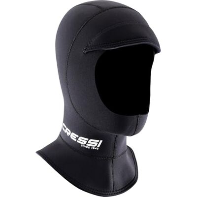 CRESSI Guardian Peaked Hood Unisex 2mm Kapuze mit 2 mm Dickem, Doppelt Gefüttertem Neoprenvisier, für Wassersportarten an der Oberfläche, Schwarz, Unisex CRESSI Guardian Peaked Hood Unisex 2mm Kapuze mit 2 mm Dickem, Doppelt Gefüttertem Neoprenvisier, für Wassersportarten an der Oberfläche, Schwarz, Unisex