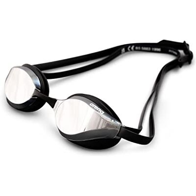 ARENA Unisex Training Wettkampf Schwimmbrille Python Mirror (Verspiegelt, UV-Schutz, Anti-Fog Beschichtung), Silver-Black (55), One Size ARENA Unisex Training Wettkampf Schwimmbrille Python Mirror (Verspiegelt, UV-Schutz, Anti-Fog Beschichtung), Silver-Black (55), One Size