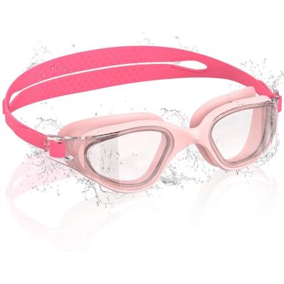 Ambienden Schwimmbrille Kinder, 180° HD Taucherbrille für Kinder 3-14 Jahre, Anti-Fog, UV-Schutz, Schnellverstellung, Silikon-Dichtringe Ohne Leckage, Unisex-Schwimmbrille, T-N-Pink Ambienden Schwimmbrille Kinder, 180° HD Taucherbrille für Kinder 3-14 Jahre, Anti-Fog, UV-Schutz, Schnellverstellung, Silikon-Dichtringe Ohne Leckage, Unisex-Schwimmbrille, T-N-Pink
