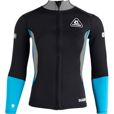 CRESSI Guardian Lady Jacke, Weste oder Hose aus Neopren 2mm, zum Schwimmen, Schnorcheln, Stand Up Paddling, Surfen, Kajakfahren und Wassersport, Schwarz/Aquamarin, Frauen CRESSI Guardian Lady Jacke, Weste oder Hose aus Neopren 2mm, zum Schwimmen, Schnorcheln, Stand Up Paddling, Surfen, Kajakfahren und Wassersport, Schwarz/Aquamarin, Frauen