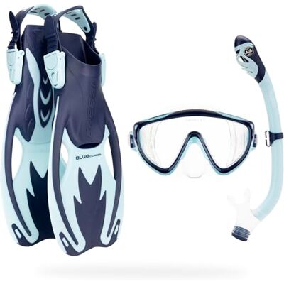 CRESSI Tinetto Rocks Dry Set Schnorchelset für Kinder mit Kurzflossen, Silikonmaske und Trockenschnorchel CRESSI Tinetto Rocks Dry Set Schnorchelset für Kinder mit Kurzflossen, Silikonmaske und Trockenschnorchel
