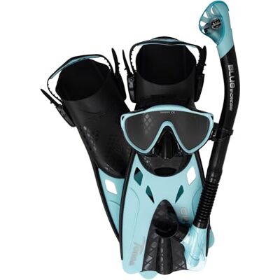 CRESSI Tino Adventure Set Schnorchelset Tonga Flossen, Tino Maske und Scilla Schnorchel, zum Schnorcheln und Tauchen, Erwachsene CRESSI Tino Adventure Set Schnorchelset Tonga Flossen, Tino Maske und Scilla Schnorchel, zum Schnorcheln und Tauchen, Erwachsene