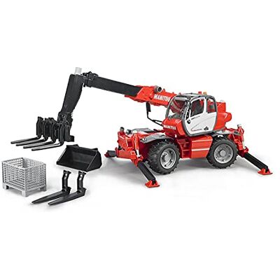 bruder 02129 Manitou Teleskopstapler MRT 2150 Spielzeug Stapler für Baustelle, Bauernhof, Landwirtschaft, Maßstab 1:16 bruder 02129 Manitou Teleskopstapler MRT 2150 Spielzeug Stapler für Baustelle, Bauernhof, Landwirtschaft, Maßstab 1:16