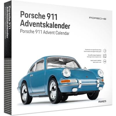 Franzis 67664 Porsche 911 Adventskalender Modellbausatz im Maßstab 1:43, inkl. Soundmodul und 52-seitigem Begleitbuch Franzis 67664 Porsche 911 Adventskalender Modellbausatz im Maßstab 1:43, inkl. Soundmodul und 52-seitigem Begleitbuch