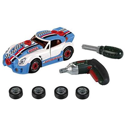 Theo Klein 8668 Bosch Car Tuning-Set Zerlegbares Auto mit Tuning Zubehör Mit batteriebetriebenem Akkuschrauber Ixolino Maße: 20,5 cm x 9,5 cm x 6 cm Spielzeug für Kinder ab 3 Jahren Theo Klein 8668 Bosch Car Tuning-Set Zerlegbares Auto mit Tuning Zubehör Mit batteriebetriebenem Akkuschrauber Ixolino Maße: 20,5 cm x 9,5 cm x 6 cm Spielzeug für Kinder ab 3 Jahren