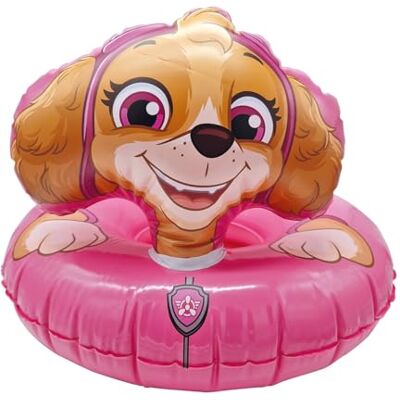 Happy People PAW Patrol Schwimmring mit 3D Skye Kopf und Schwanz aufgeblasen ca. 54 cm, unaufgeblasen ca. 60 cm, ca. 54cm*59cm*41cm Happy People PAW Patrol Schwimmring mit 3D Skye Kopf und Schwanz aufgeblasen ca. 54 cm, unaufgeblasen ca. 60 cm, ca. 54cm*59cm*41cm