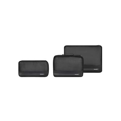 Samsonite TA Revolution Packwürfel Set 3-teilig, Hochwertiger Reise- & Koffer-Organizer, Packing Cubes für Urlaub, Gepäck-Organizer für Koffer und Rucksack, Schwarz Samsonite TA Revolution Packwürfel Set 3-teilig, Hochwertiger Reise- & Koffer-Organizer, Packing Cubes für Urlaub, Gepäck-Organizer für Koffer und Rucksack, Schwarz