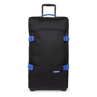 EASTPAK Tranverz L Koffer 121L (79 x 40 x 33 cm), großer Reisekoffer mit Rollen, Robustes Gepäck mit 2 Fächern, Teleskopgriff & TSA-Schloss Kontrast Black Blue EASTPAK Tranverz L Koffer 121L (79 x 40 x 33 cm), großer Reisekoffer mit Rollen, Robustes Gepäck mit 2 Fächern, Teleskopgriff & TSA-Schloss Kontrast Black Blue