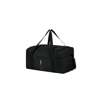 Samsonite TA Revolution Faltbarer Reisetasche 53 cm, Mittelgroß, Leicht & Kompakt, mit reflektierenden Details, Duffel für Urlaub & Sport, Schwarz Samsonite TA Revolution Faltbarer Reisetasche 53 cm, Mittelgroß, Leicht & Kompakt, mit reflektierenden Details, Duffel für Urlaub & Sport, Schwarz