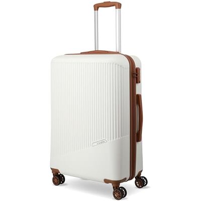 Travelite 4-Rad Hartschalenkoffer mittelgroß 65 Liter, Gepäck Serie Bali: ABS Hartschalen Trolley mit TSA Kombinationsschloss, 67 cm Travelite 4-Rad Hartschalenkoffer mittelgroß 65 Liter, Gepäck Serie Bali: ABS Hartschalen Trolley mit TSA Kombinationsschloss, 67 cm
