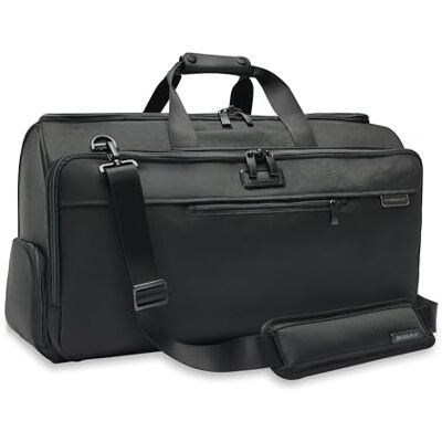 Briggs & Riley Reisetasche, Weekender und Übernachtungstasche für Damen und Herren, weiche Reisetasche, Schwarz, 22 Inch Garment Duffle Bag Briggs & Riley Reisetasche, Weekender und Übernachtungstasche für Damen und Herren, weiche Reisetasche, Schwarz, 22 Inch Garment Duffle Bag