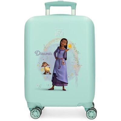 Disney Wish Dreamer-Gepäck – Gepäck für Jungen, Mädchen, Dreamer-Handgepäck mit seitlichem Zahlenschloss und 4 Rädern ist aus ABS, einem starren und leichten Material. Disney Wish Dreamer-Gepäck – Gepäck für Jungen, Mädchen, Dreamer-Handgepäck mit seitlichem Zahlenschloss und 4 Rädern ist aus ABS, einem starren und leichten Material.