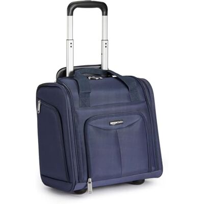 Amazon Basics Koffer Zur Aufbewahrung Unter Dem Sitz, Marineblau, 35.3 cm x 25.2 cm x 38.5 cm Amazon Basics Koffer Zur Aufbewahrung Unter Dem Sitz, Marineblau, 35.3 cm x 25.2 cm x 38.5 cm