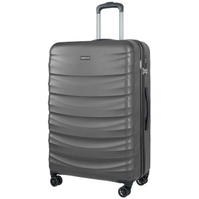 PUCCINI Polycarbonat Koffer Valencia Hartschalenkoffer Trolley Leicht Reisekoffer mit Zwillingsrollen M-L-XL (Anthrazit, XL) PUCCINI Polycarbonat Koffer Valencia Hartschalenkoffer Trolley Leicht Reisekoffer mit Zwillingsrollen M-L-XL (Anthrazit, XL)