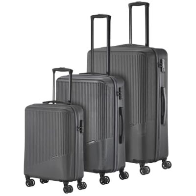 Travelite Koffer Set Bali Größen L/M/S, 3-teilig, ABS Hartschale Kofferset 3-teilig, Handgepäck Trolley & 2 Hartschalenkoffer, 4 Doppelrollen, TSA- & Zahlenschloss, viel Stauraum Travelite Koffer Set Bali Größen L/M/S, 3-teilig, ABS Hartschale Kofferset 3-teilig, Handgepäck Trolley & 2 Hartschalenkoffer, 4 Doppelrollen, TSA- & Zahlenschloss, viel Stauraum