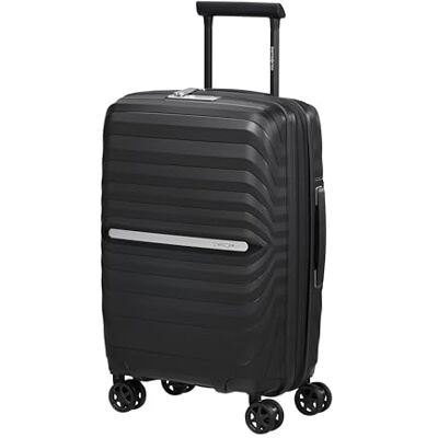 Samsonite Neo Flux Spinner S Slim, Erweiterbarer Handgepäck, 55 cm, 39/45 L, Schwarz (Black) Samsonite Neo Flux Spinner S Slim, Erweiterbarer Handgepäck, 55 cm, 39/45 L, Schwarz (Black)