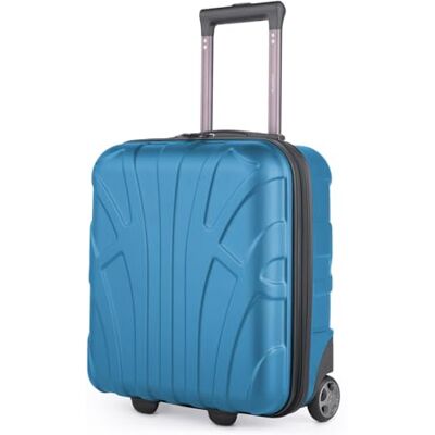 suitline Underseat Kabinentrolley 45x36x20 cm Hartschalen Bordcase ABS leicht 30 L mit 2 Rollen Teleskopgriff kleines Handgepäck für easyJet Kurztrip Flug Bahn Auto Reise, Cyan suitline Underseat Kabinentrolley 45x36x20 cm Hartschalen Bordcase ABS leicht 30 L mit 2 Rollen Teleskopgriff kleines Handgepäck für easyJet Kurztrip Flug Bahn Auto Reise, Cyan