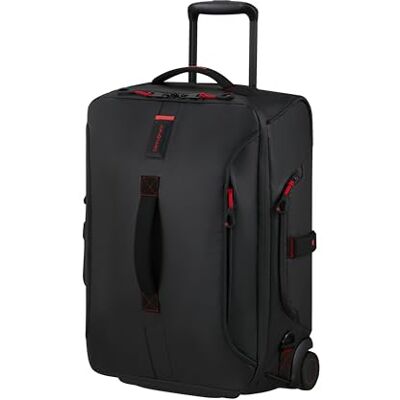 Samsonite Paradiver Light Reisetasche mit Rollen & Rucksackfunktion (55 cm), Small, Handgepäck, Wasserabweisend, Leicht, 51L, Schwarz (Black) Samsonite Paradiver Light Reisetasche mit Rollen & Rucksackfunktion (55 cm), Small, Handgepäck, Wasserabweisend, Leicht, 51L, Schwarz (Black)