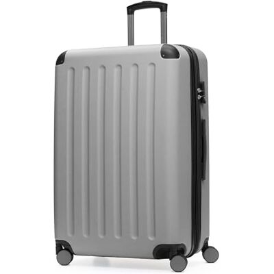 Hauptstadtkoffer Spree Großer Hartschalen-Koffer, TSA, 4 Doppel-Rollen, Trolley, Rollkoffer, Reisekoffer, Volumenerweiterung, 75 cm, 119 Liter, Silber Hauptstadtkoffer Spree Großer Hartschalen-Koffer, TSA, 4 Doppel-Rollen, Trolley, Rollkoffer, Reisekoffer, Volumenerweiterung, 75 cm, 119 Liter, Silber