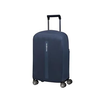 Samsonite TA Revolution Faltbare Schutzhülle für Koffer Größe S, Kofferhülle passend für 55 cm, Reisekoffer Schutz, mit reflektierendem Detail, Blau (Midnight Blue) Samsonite TA Revolution Faltbare Schutzhülle für Koffer Größe S, Kofferhülle passend für 55 cm, Reisekoffer Schutz, mit reflektierendem Detail, Blau (Midnight Blue)
