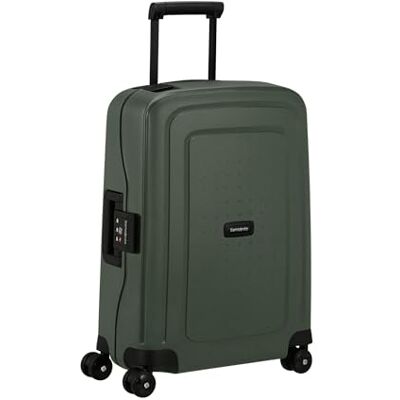 Samsonite S'Cure Renewed Handgepäck Koffer 55x40x20 cm, Hartschalen Kabinentrolley passend für die meisten Airlines inkl. Ryanair und EasyJet, Leicht, 2.90 KG, 34 L, Grün (Dark Green) Samsonite S'Cure Renewed Handgepäck Koffer 55x40x20 cm, Hartschalen Kabinentrolley passend für die meisten Airlines inkl. Ryanair und EasyJet, Leicht, 2.90 KG, 34 L, Grün (Dark Green)