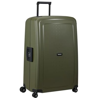Samsonite S'Cure Spinner Check-in-Koffer, 81 cm Oliv, Hartschalenkoffer, 81H x 55W x 35D cm, 138 L, 5 kg, mit TSA-Schloss und mehrstufigem Trolley-Griff Samsonite S'Cure Spinner Check-in-Koffer, 81 cm Oliv, Hartschalenkoffer, 81H x 55W x 35D cm, 138 L, 5 kg, mit TSA-Schloss und mehrstufigem Trolley-Griff