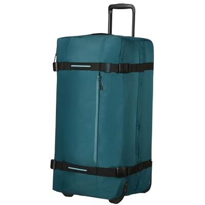 American Tourister Urban Track Reisetasche mit 2 Rollen, 78.5 cm, Leichte Duffle L mit 2 Fächer und TSA-Schloss, 116 L, Perfekt für Lange Reisen Blau (Totally Teal) American Tourister Urban Track Reisetasche mit 2 Rollen, 78.5 cm, Leichte Duffle L mit 2 Fächer und TSA-Schloss, 116 L, Perfekt für Lange Reisen Blau (Totally Teal)