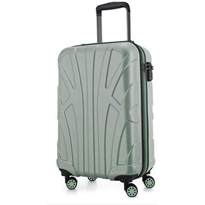 suitline Handgepäck Hartschalen-Koffer Koffer Trolley Rollkoffer Reisekoffer, TSA, 55 cm, ca. 34 Liter, 100% ABS matt, Mint suitline Handgepäck Hartschalen-Koffer Koffer Trolley Rollkoffer Reisekoffer, TSA, 55 cm, ca. 34 Liter, 100% ABS matt, Mint