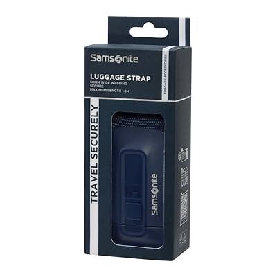 Samsonite TA Revolution – Gepäckgurt 50mm, Verstellbar & Robuste klick-Schnalle, Sicheres Kofferband für Reisen, Blau (Midnight Blue) Samsonite TA Revolution – Gepäckgurt 50mm, Verstellbar & Robuste klick-Schnalle, Sicheres Kofferband für Reisen, Blau (Midnight Blue)