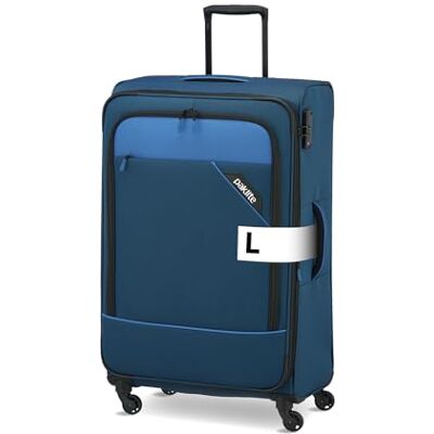 paklite Reisekoffer 4 Rollen, Weichschalen Rollkoffer groß, erweiterbar, Derby, Stilvoller Trolley mit Dehnfalte, TSA Schloss, 77 cm, 102-115 Liter paklite Reisekoffer 4 Rollen, Weichschalen Rollkoffer groß, erweiterbar, Derby, Stilvoller Trolley mit Dehnfalte, TSA Schloss, 77 cm, 102-115 Liter