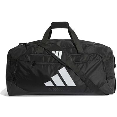 Adidas Unisex Training Defender Duffle Bag Large Duffel Bag, Black/White, One Size Adidas Unisex Training Defender Duffle Bag Large Duffel Bag, Black/White, One Size