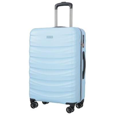 PUCCINI Polycarbonat Koffer Valencia Hartschalenkoffer Trolley Leicht Reisekoffer mit Zwillingsrollen M-L-XL (Blau, L) PUCCINI Polycarbonat Koffer Valencia Hartschalenkoffer Trolley Leicht Reisekoffer mit Zwillingsrollen M-L-XL (Blau, L)