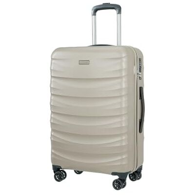 PUCCINI Polycarbonat Koffer Valencia Hartschalenkoffer Trolley Leicht Reisekoffer mit Zwillingsrollen M-L-XL (Champagnerfarben, L) PUCCINI Polycarbonat Koffer Valencia Hartschalenkoffer Trolley Leicht Reisekoffer mit Zwillingsrollen M-L-XL (Champagnerfarben, L)