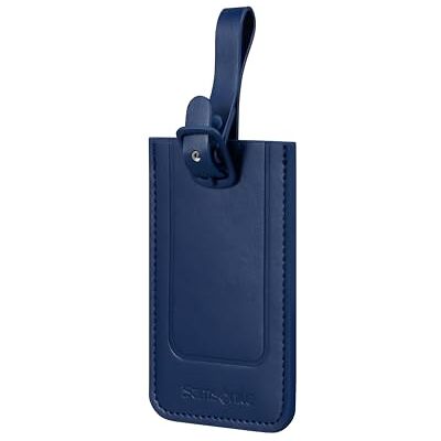 Samsonite TA Revolution Gepäckanhänger Set 2 Stück, Kofferanhänger für Koffer und Taschen, mit verstellbarem Riemen, Adresskarte, Schutzklappe für Privatsphäre, Blau (Midnight Blue) Samsonite TA Revolution Gepäckanhänger Set 2 Stück, Kofferanhänger für Koffer und Taschen, mit verstellbarem Riemen, Adresskarte, Schutzklappe für Privatsphäre, Blau (Midnight Blue)