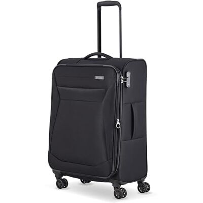 Travelite 4-Rad Koffer Größe M Weichschale, Gepäck Serie Chios mit Dehnfalte + Kantenschutz, Trolley in Zeitloser Optik, 67 cm, 60-66 Liter Travelite 4-Rad Koffer Größe M Weichschale, Gepäck Serie Chios mit Dehnfalte + Kantenschutz, Trolley in Zeitloser Optik, 67 cm, 60-66 Liter