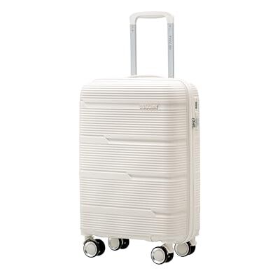 PUCCINI Casablanca Koffer Handgepäck 56x36x22 cm Hartschalenkoffer aus Polypropylen Reisekoffer mit 4 Spinner Rollen Zahlenschloss Leicht (2,6 kg) Teleskopgriff Kreuzspanngurte (Weiß, M) PUCCINI Casablanca Koffer Handgepäck 56x36x22 cm Hartschalenkoffer aus Polypropylen Reisekoffer mit 4 Spinner Rollen Zahlenschloss Leicht (2,6 kg) Teleskopgriff Kreuzspanngurte (Weiß, M)