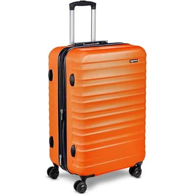Amazon Basics Hartschalen-Koffer Mittelgroß Erweiterbares ABS-Reisegepäck mit 4 Doppel-Spinnerrädern Kratzfest und Leicht 68 x 45,1 x 28,6cm Gebranntes Orange Amazon Basics Hartschalen-Koffer Mittelgroß Erweiterbares ABS-Reisegepäck mit 4 Doppel-Spinnerrädern Kratzfest und Leicht 68 x 45,1 x 28,6cm Gebranntes Orange