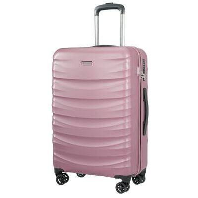 PUCCINI Polycarbonat Koffer Valencia Hartschalenkoffer Trolley Leicht Reisekoffer mit Zwillingsrollen M-L-XL (Rosa, L) PUCCINI Polycarbonat Koffer Valencia Hartschalenkoffer Trolley Leicht Reisekoffer mit Zwillingsrollen M-L-XL (Rosa, L)