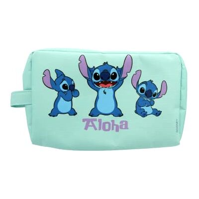 Aloha Stitch Hellblauer Stoff Mädchen Necessaire Aloha Stitch Hellblauer Stoff Mädchen Necessaire