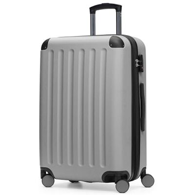 Hauptstadtkoffer Spree Mittelgroßer Hartschalenkoffer, TSA, 4 Rollen, Koffer, Trolley, Rollkoffer, Reisekoffer, Volumenerweiterung, 65 cm, 74 Liter, Silber Hauptstadtkoffer Spree Mittelgroßer Hartschalenkoffer, TSA, 4 Rollen, Koffer, Trolley, Rollkoffer, Reisekoffer, Volumenerweiterung, 65 cm, 74 Liter, Silber