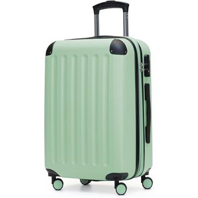 Hauptstadtkoffer Spree Handgepäck, 55 x 36 x 21 cm, TSA, 4 Rollen, 42 Liter, Reisekoffer, Hartschalenkoffer, Rollkoffer, Bordgepäck Koffer, erweiterbar, Mint Hauptstadtkoffer Spree Handgepäck, 55 x 36 x 21 cm, TSA, 4 Rollen, 42 Liter, Reisekoffer, Hartschalenkoffer, Rollkoffer, Bordgepäck Koffer, erweiterbar, Mint