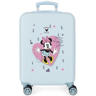 Disney Minnie My happy place Kabinenkoffer Blau 38x55x20 cm Starres ABS Seitliches Zahlenschloss 34L 2 kg 4 Doppelräder Handgepäck Disney Minnie My happy place Kabinenkoffer Blau 38x55x20 cm Starres ABS Seitliches Zahlenschloss 34L 2 kg 4 Doppelräder Handgepäck