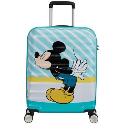 American Tourister Wavebreaker Disney Handgepäck Koffer 55x40x20 cm, Hartschalenkoffer, Kabinentrolley für Ryanair & die meisten Airlines Mickey Blue Kis American Tourister Wavebreaker Disney Handgepäck Koffer 55x40x20 cm, Hartschalenkoffer, Kabinentrolley für Ryanair & die meisten Airlines Mickey Blue Kis